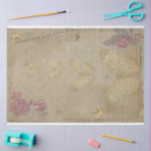 Mousseline Papillon Musique Antique Papier vieilli Art (Artisanat)