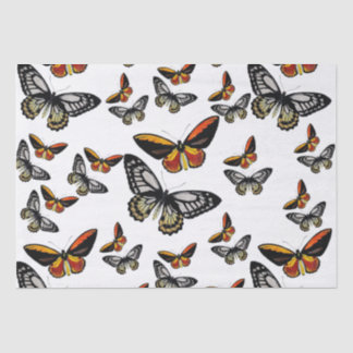 Mousseline Papillons partout enveloppant du papier