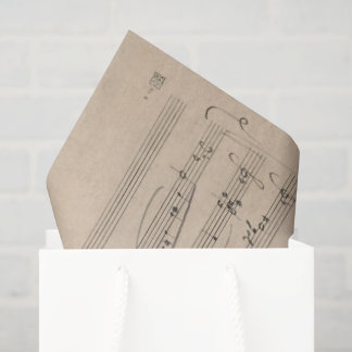 Mousseline Partition d'opéra musicale en papier en détresse a