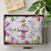 Mousseline Pastel Brights Otomi Imprimer Papier Tissu (Cadeau)