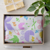 Mousseline Pastel coloré Papier Tissu Bébé (Cadeau)