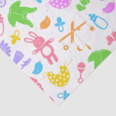 Mousseline Pastel coloré Papier Tissu Bébé (Détail)