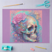 Mousseline Pastel Goth Skeleton Decoupage Papier (Artisanat)