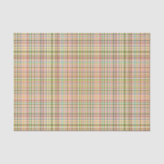 Mousseline Pastels au chocolat Plaid 24-TISSUE PAPIER WRAP (Recto)