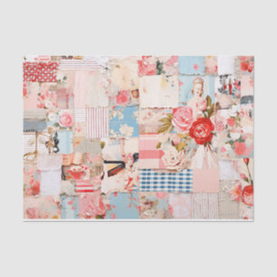 Mousseline Patchwork Shabby Chic Tissu Papier