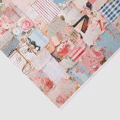 Mousseline Patchwork Shabby Chic Tissu Papier (Détail)
