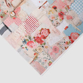 Mousseline Patchwork Shabby Chic Tissu Papier (Détail)