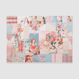 Mousseline Patchwork Shabby Chic Tissu Papier