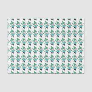 Mousseline Patinage Pingouins Vacances Tissu Papier