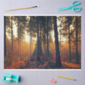 Mousseline Paysage forestier 18 Feuillet de papier de découpa (Artisanat)