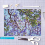 Mousseline Peinture à l'huile de Jacaranda violet, papier de (Artisanat)