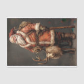 Mousseline Père Noël avec papier découpage Reindeer 2 (Recto)