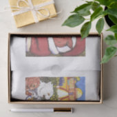 MOUSSELINE PÈRE NOËL CAT NOËL TISSUE PAPIER (Cadeau)