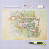 Mousseline Peter Rabbit (carotte) Tissu Papier (Artisanat)