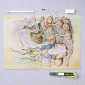 Mousseline Peter Rabbit (oignon) Tissu Papier (Artisanat)