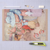 Mousseline Peter Rabbit (porcelets) Papier de tissus (Artisanat)