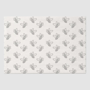 Mousseline Petit papier cadeau abeille miel apiculture rucher