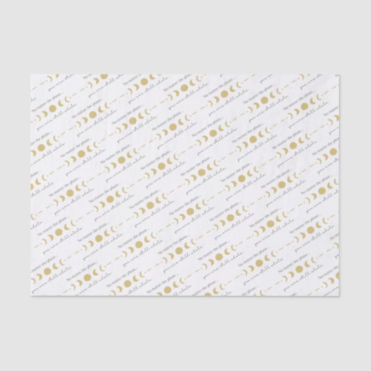 Mousseline Peu Importe Le Papier Tissu De La Lune De Phase (Recto)