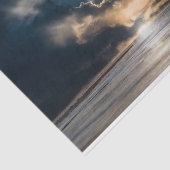 Mousseline Phare Daybreak Ocean Decoupage Tissu Papier (Détail)