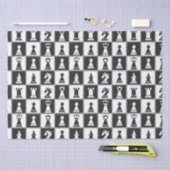 Mousseline Pièces d'échecs Motif de conception Tissu papier (Artisanat)