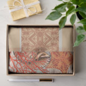 Mousseline Pieuvre, coquilles de corail rose boussole papier (Cadeau)