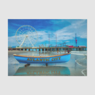 Mousseline Pittoresque Atlantic City Booking Papier de fond