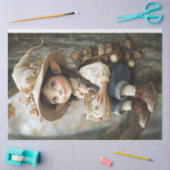 Mousseline Pixie Casquette beige papier de tissus (Artisanat)