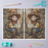 Mousseline Pixie Orange Casquette Miroir papier (Artisanat)