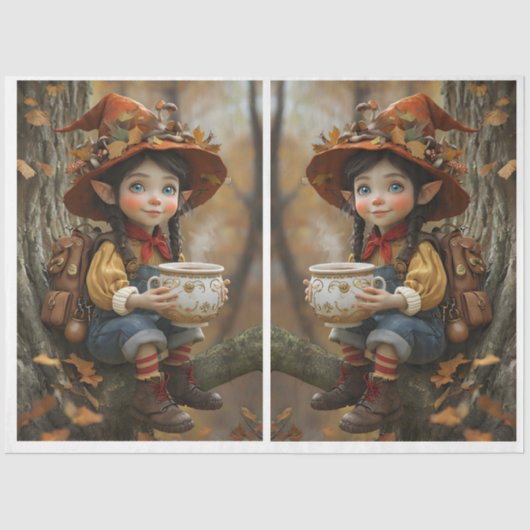 Mousseline Pixie Orange Casquette Miroir papier (Recto)