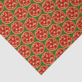 Mousseline Pizza fête Anniversaire cadeau envelopper papier r (Détail)