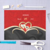 Mousseline Plaques de papier mariage (Artisanat)