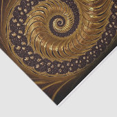 Mousseline plumes de café papier tissu fractal (Détail)