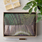 Mousseline Plumes de paon 2 papier de tissus de découpage (Cadeau)