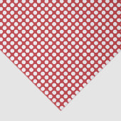 Mousseline Points blancs sur le papier rouge foncé (Détail)