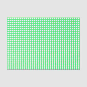 Mousseline Points blancs sur le papier vert clair