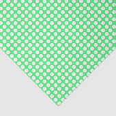 Mousseline Points blancs sur le papier vert clair (Détail)
