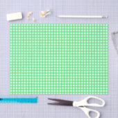 Mousseline Points blancs sur le papier vert clair (Artisanat)