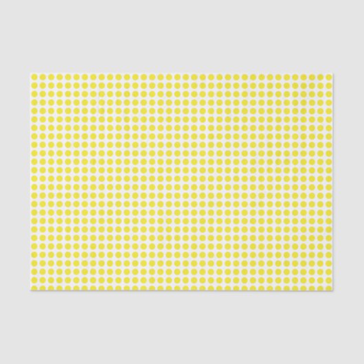 Mousseline Points jaunes sur papier de tissus blancs (Recto)