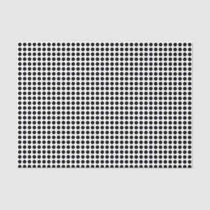 Mousseline Points noirs sur papier blanc