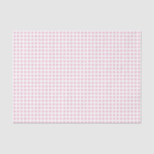 Mousseline Points rose pâle sur papier blanc