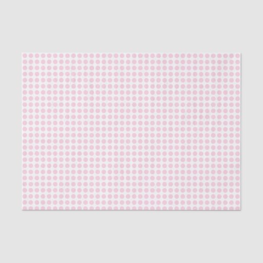 Mousseline Points rose pâle sur papier blanc (Recto)