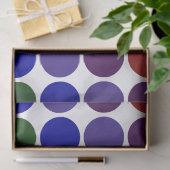 Mousseline Pois arc-en-ciel sur papier Tissu Blanc (Cadeau)