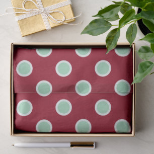 Mousseline Pois verts de la Monnaie sur le papier de tissus m