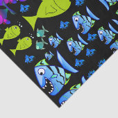 Mousseline Poisson en papier de tissu décoratif (Détail)