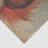 Mousseline Portrait amérindien 2 Découpage Tissu papier (Détail)