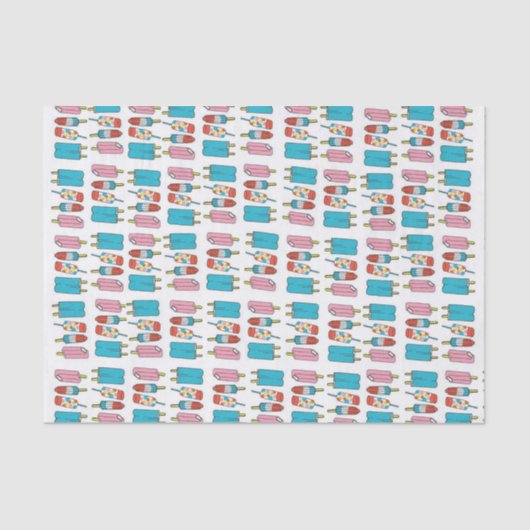 Mousseline Posicles en papier de tissus (Recto)