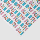 Mousseline Posicles en papier de tissus (Détail)