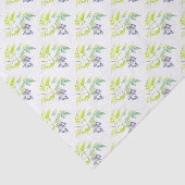 Mousseline Potater crêpe violet vert papier de tissu blanc (Détail)