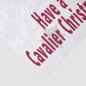 Mousseline Prenez Un Cavalier Noël ! Papier Tissus CKCS (Détail)