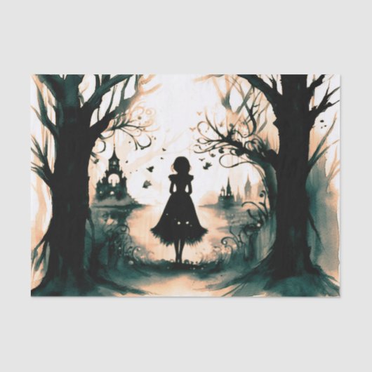 Mousseline Promenez-vous dans le papier de découpage de tissu (Recto)